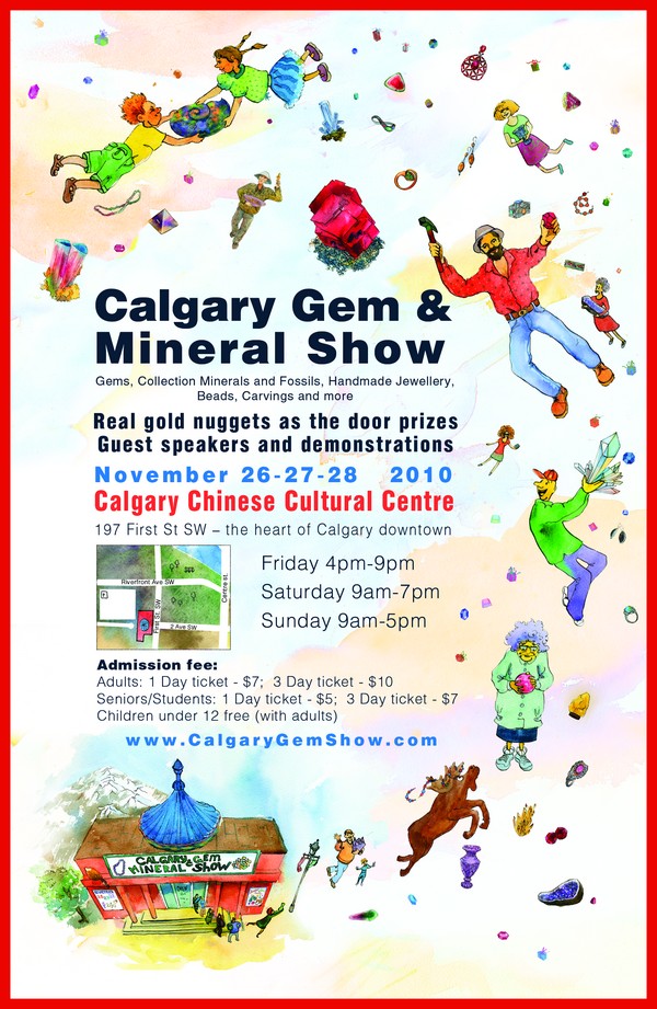 Calgary Gem & Mineral Show flyer side 1